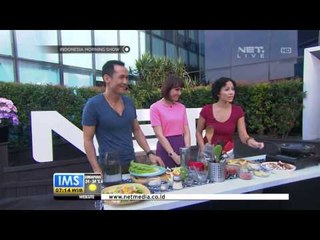 IMS-Jana dan Erwin Parengkuan Memasak Salad Ebi dan Avocado Mushroom Toast