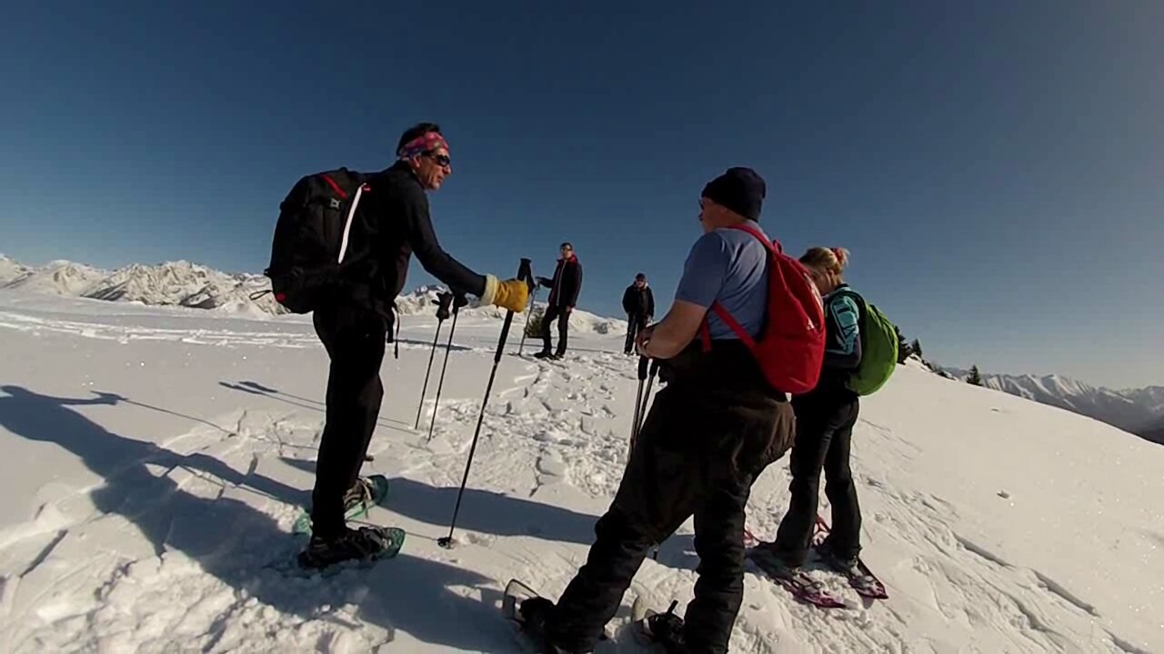 Rando raquettes sommet du Blainon