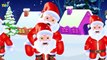 Five Little Santas Jumping on the Bed | Nursery Rhymes For Kids