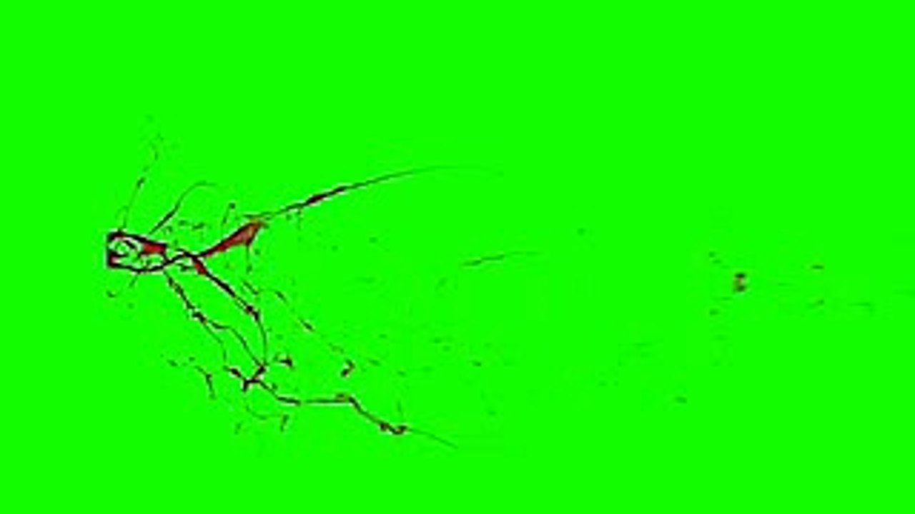 Real Blood Burst on gun Shot Colleection [HD] (Green screen) Must see !! b!y lucky