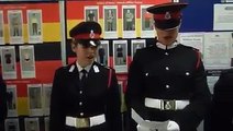 British cadets singing Pakistan's national anthem