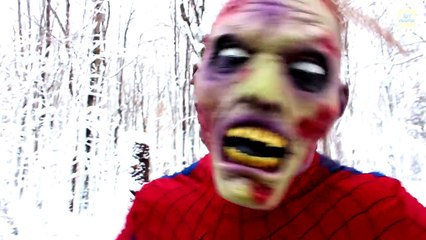 Spiderman vs Captain America vs Zombie! Superhero Battle Movie in Real Life!