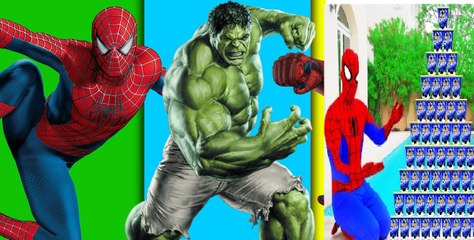 Awesome Spiderman, Hulk & Joker Pringles Family Fun With Toys Challenge in Real Life HD Video
