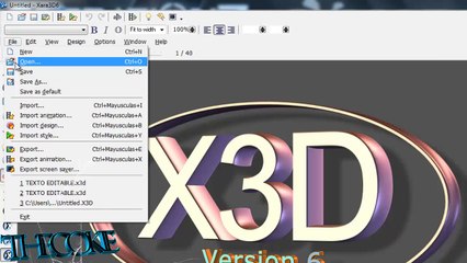 Como Guardar Textos en Xara 3D6