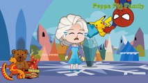 Spiderman & Frozen Elsa Hot Chili Crying Funny Story!w/ Pikachu Spiderman Superman Superhe