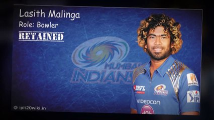 Download Video: IPL 2017 Mumbai Indians (MI) Squad - Players Retained - Released