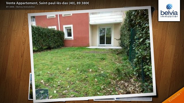 Vente Appartement, Saint-paul-lès-dax (40), 89 380€