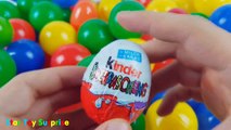 NEW GIANT FROZEN SURPRISE TOYS BALL PIT CHALLENGE Opening Surprise Eggs Unboxing Snap-ins