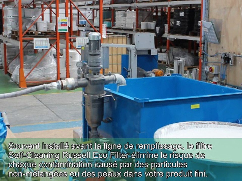 Filtration de la peinture liquide avec un filtre industriel autonettoyant