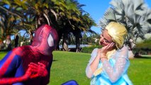 BURIED ALIVE Spiderman vs Frozen Elsa Baby Pink Spidergirl Joker Family Fun Superhero movi