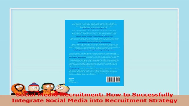 READ ONLINE Social Media Recruitment How to Successfully Integrate Social Media into Recruitment