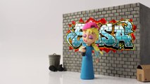 Elsa & Spiderman Crybaby Bubble Gum Gumball Machine   Play Doh Frozen Animation Stop Motion