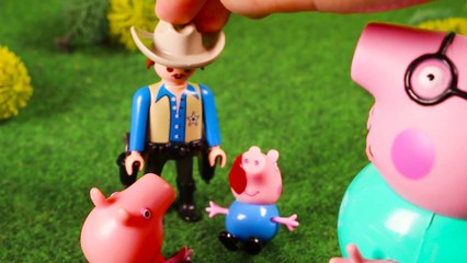 Peppa Pig toys in English  Peppa Pig dreams she goes to the jail