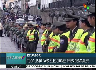 Todo listo en Ecuador este domingo para la elección general
