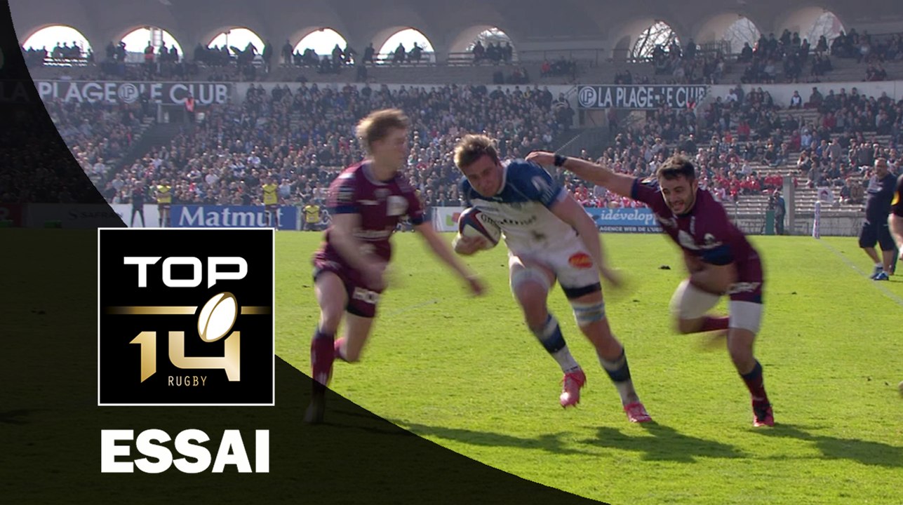 TOP 14 ‐ Essai Anthony JELONCH (CO) – Bordeaux-Bègles-Castres – J18 – Saison 2016/2017