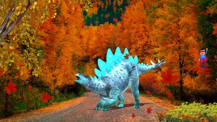 Crazy Dinosaurs - Stegosaurus And Parasaurolophus Singing Finger Family Children Nursery R