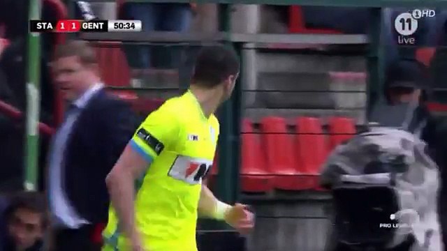 Goal Mitrovic Standard de liege vs La Gantoise (1-1) 19-02-2017