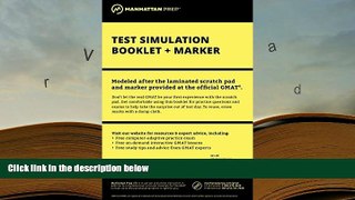 Popular Book  Manhattan GMAT Test Simulation Booklet w/ Marker  For Trial