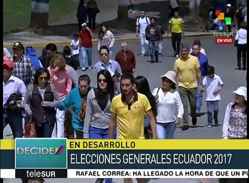 Registran afluencia constante de electores en comicios ecuatorianos