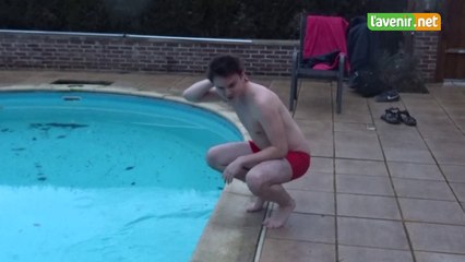 Huy - traversée hivernale de la meuse