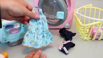 Washing machine & Baby Doll Pee Diaper Change Clothes Toys