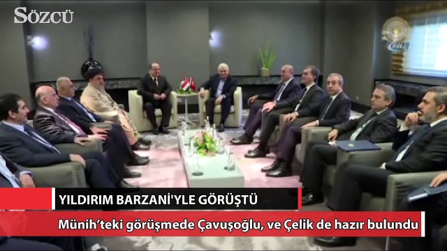 Başbakan Yıldırım Münih’te Barzani’yle görüştü
