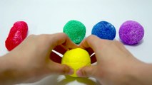 DIY How To Make Colors Foam Clay Slime Cheese Stick Learn Colors Slime Play Doh Syringe