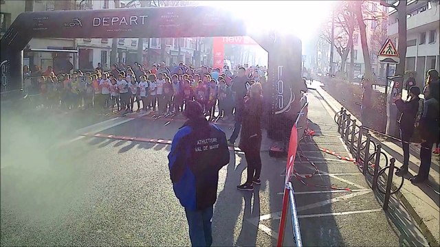 Départ catégories Poussins/Poussines le 19/02/2017 Les Foulées Charentonnaises