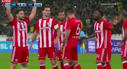 Astrit Ajdarevic GOAL HD - AEK Athens FC 1-0 Olympiakos Piraeus 19.02.2017