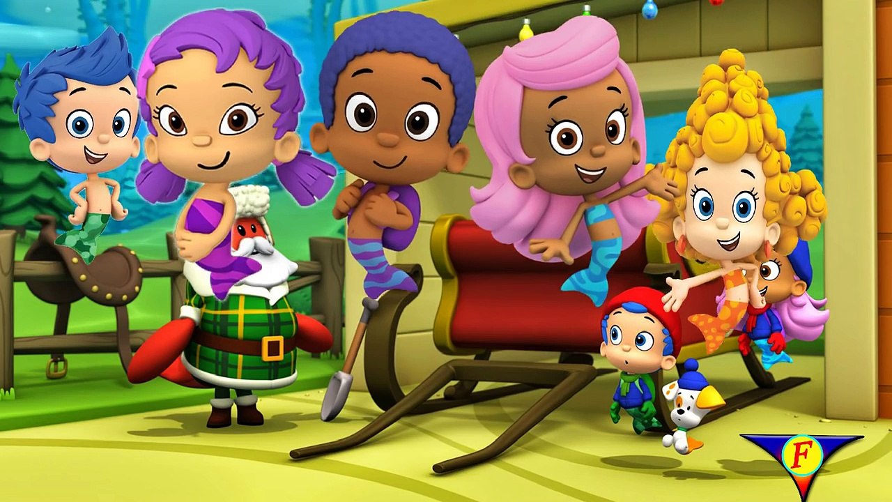Bubble Guppies Christmas Finger Family Nursery Rhymes By KidsF