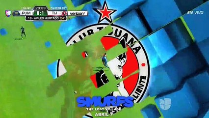 Aviles Hurtado  Goal HD - U.N.A.M.- Pumas	0-1	Club Tijuana 19.02.2017