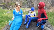 Spider-man & Frozen Elsa vs Superman, Batman, Hulk, Pink Spidergirl, Superhero Comics