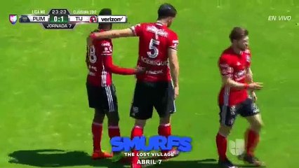 Aviles Hurtado Goal HD - Pumas vs Tijuana 0-1