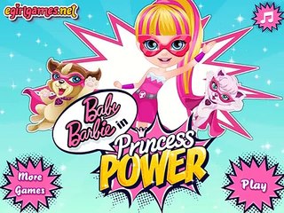 Baby Barbie In Princess Power - Cartoon Video Games For Kids