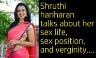 Shruthi Hariharan and RJ Rapid Rashmi Talk about sex life, position and verginity.....