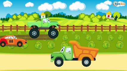 El Coche de Policía en la operación - Caricatura de Carritos Para Niños | La zona de operación