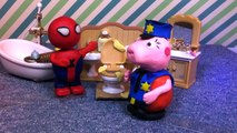 Peppa Pig Toilet Training PlayDoh Jail Busted Compilation With SpiderMan George