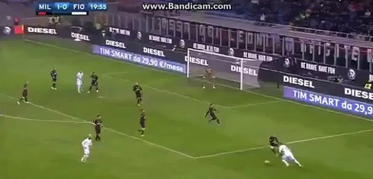 kalinic goal AC MILAN VS FIORENTINA 2-1 - 19.02.2017 -
