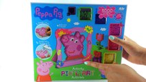 RARA Peppa Pig Aquabeads: PIXEL ART Playset de Peppa Pig Beados Perler Bead Prueba del Tutorial