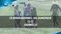 J22 : CS Sedan Ardennes - USL Dunkerque (1-2), le résumé