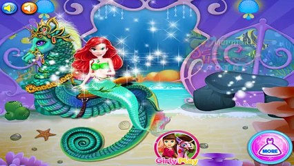 Sirena del Mar Cuidado de Caballos de la Princesa de Disney Juegos de Mejor Juego para los Niños Pequeños