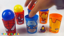 Avengers Assemble Superheroes Kinder Surprise Play Doh Captain America Iron Man Hulk Thor