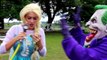 Frozen Elsa & Spiderman vs Maleficent! w/ Pink Spidergirl, Joker, Hulk, Catwoman, Minions