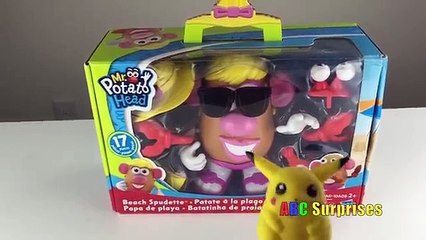 Mrs Potato Head Beach Unboxing Learn Body Parts Egg Surprises Toy My Little Pony Blind Bag