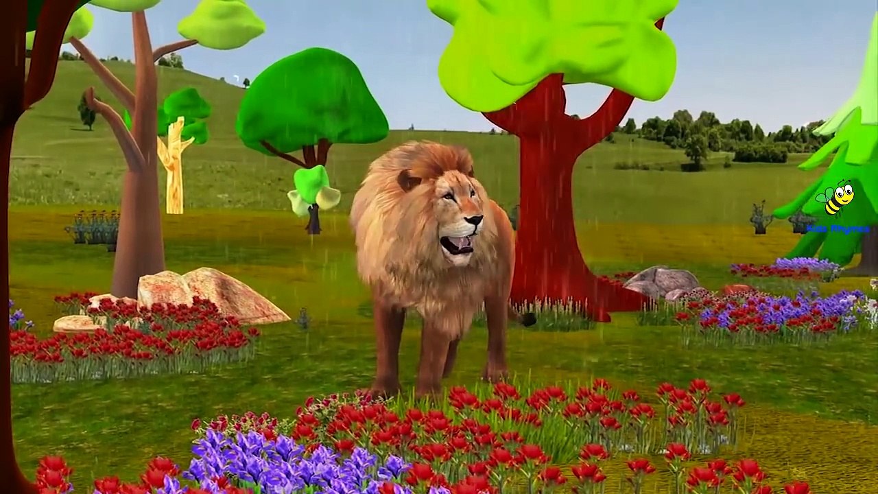 Dinosaurs Vs Lion Gorilla Elephant Finger Family Nursery Rhymes & Cartoon Short Movies For