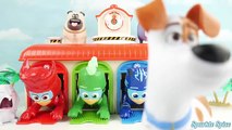 PJ MASKS Headquarters HQ Playset, Tayo Catboy Gekko Owlette Mobile Car, Superhero in Real Life IRL