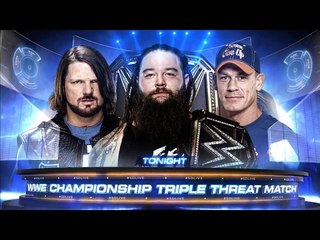 SmackDown Live John Cena Vs. Bray Wyatt Vs. AJ Styles -Lucha Completa En Español (By el Chapu)