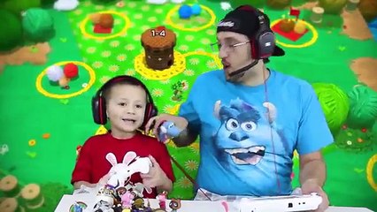 Dad & Chase play YOSHIS WOOLY WORLD #3: No Pokemon Animals can Cross! (More FGTEEV Amiibo