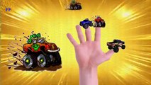 Mega Gummy bear crying crashed with Monster truck finger family nursery rhymes for kids |