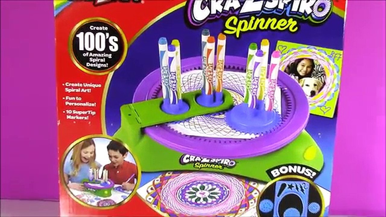 Cra-Z-Art Magic Cra-Z-Spiro Spinner! Create Amazing Designs with 10 Markers at a TIME! FUN
